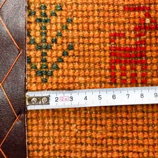 112x39cmペルシャ　ギャッベ　ミニランナー　手織り絨毯 秋の目玉品】ペルシャ ギャッベ ミニランナー 110×40 アイボリー