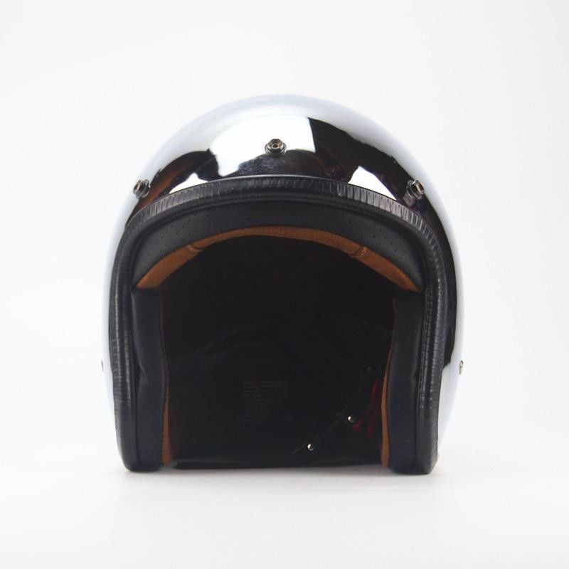 ジェットヘルメットシールド付き シルバーメッキ銀色バイクヘルメット新品四季 ジェットヘルメットシールド付き シルバーメッキ銀色バイク