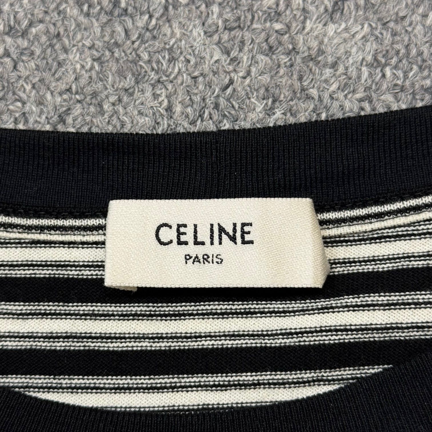国内正規 CELINE Stripe T-Shirt 長袖 Tシャツ カットソー ボーダー 