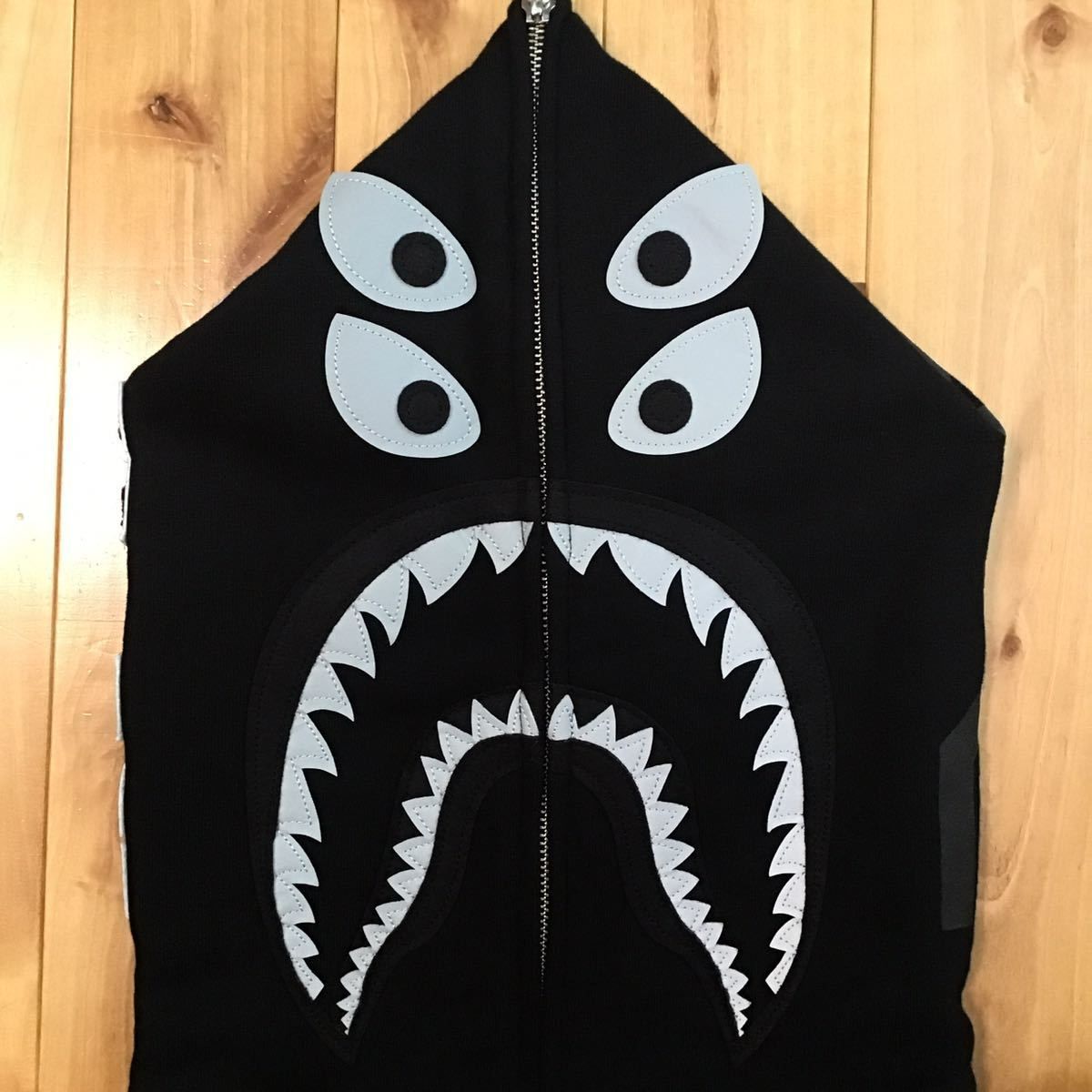 ★XL★ BOUNTY HUNTER × BAPE shark full zip hoodie シャーク パーカー a bathing ape  バウンティハンター エイプ ベイプ