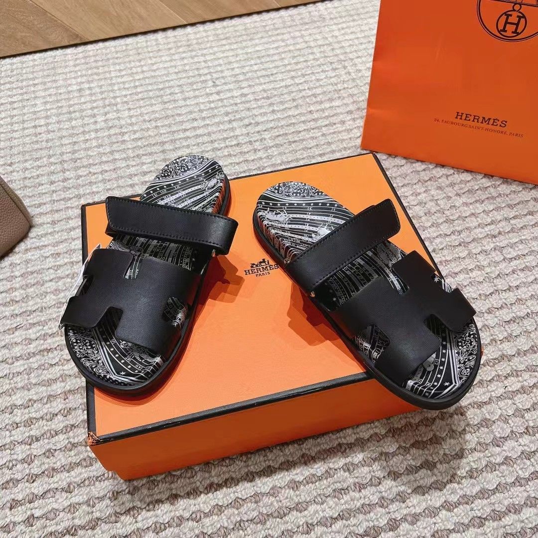 エルメス HERMES メンズサンダル カーフ 占星術 黒 新品未使用 - メルカリ