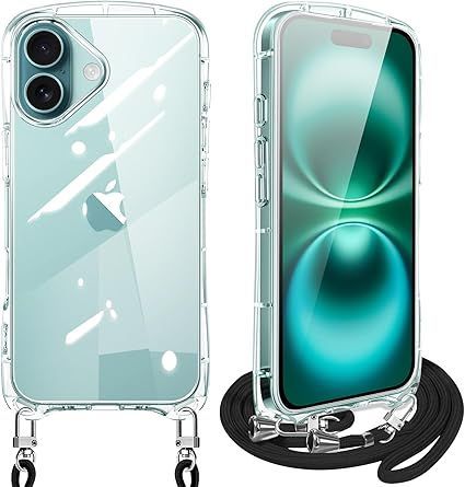 iPhone16 用 ケース ショルダー クリア アイフォン16 スマホケース