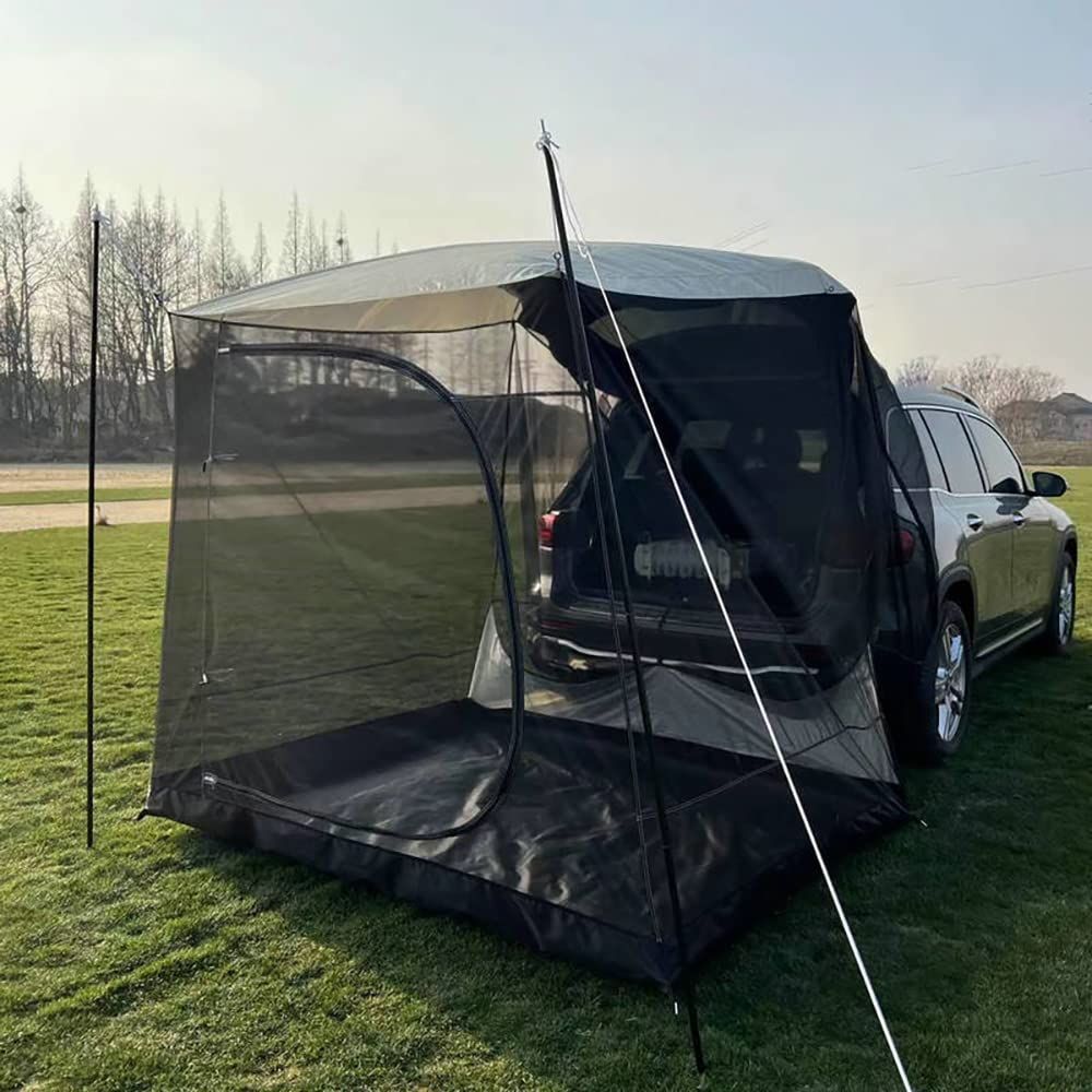 Kadahis タープ テント カーサイドタープ 車用 日よけカーテント 設営簡単 蚊虫よけインナーテント 単体使用 5-6人用 キャンプ テント アウトドア 公園 登山 車中泊