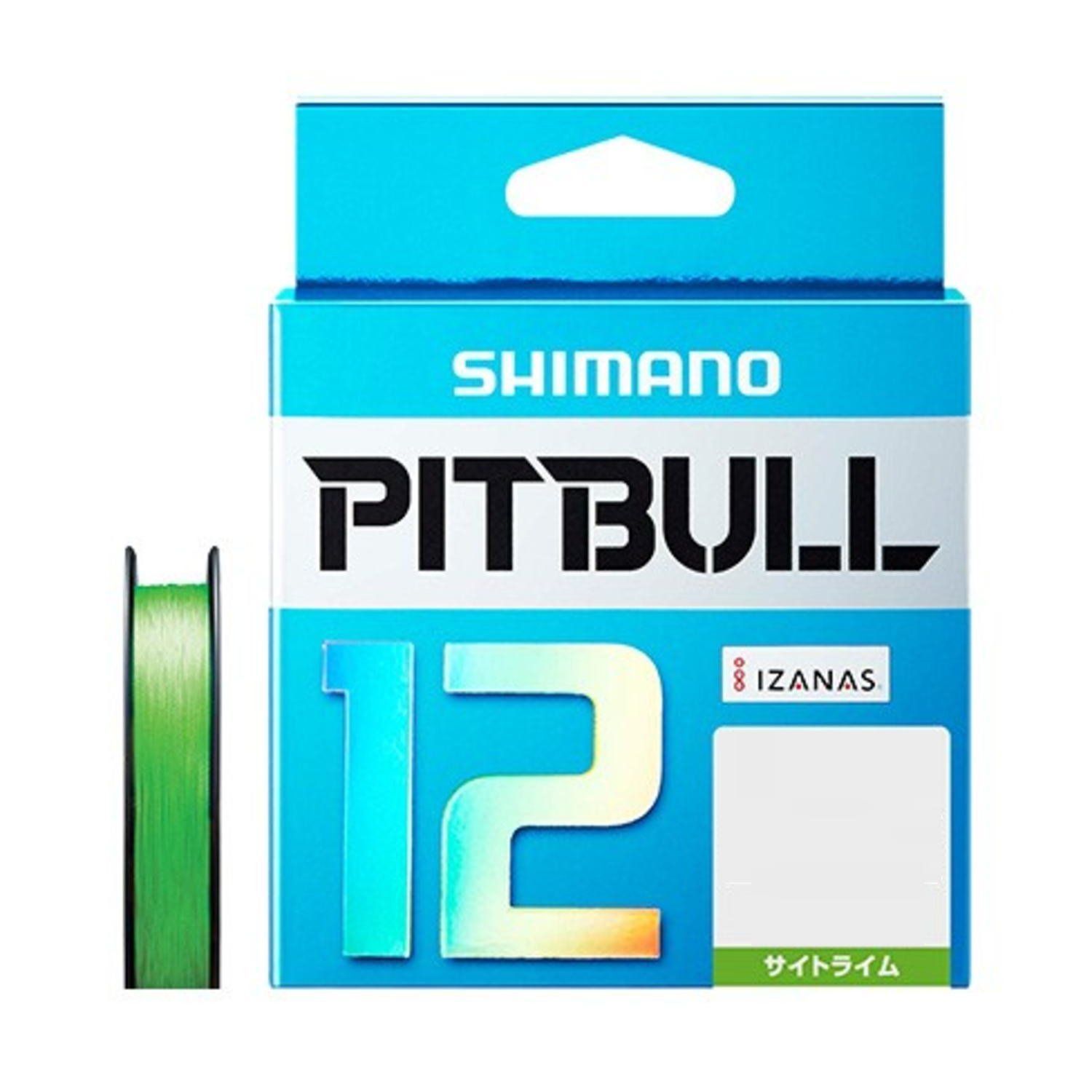 Size 2.0号|43.7lb_Color イエローサイトライム シマノ SHIMANO PEライン ピットブル 12本編み 200m 2.0号 サイトライム 43.7lb PL-M62R 釣り糸 ライン 2号