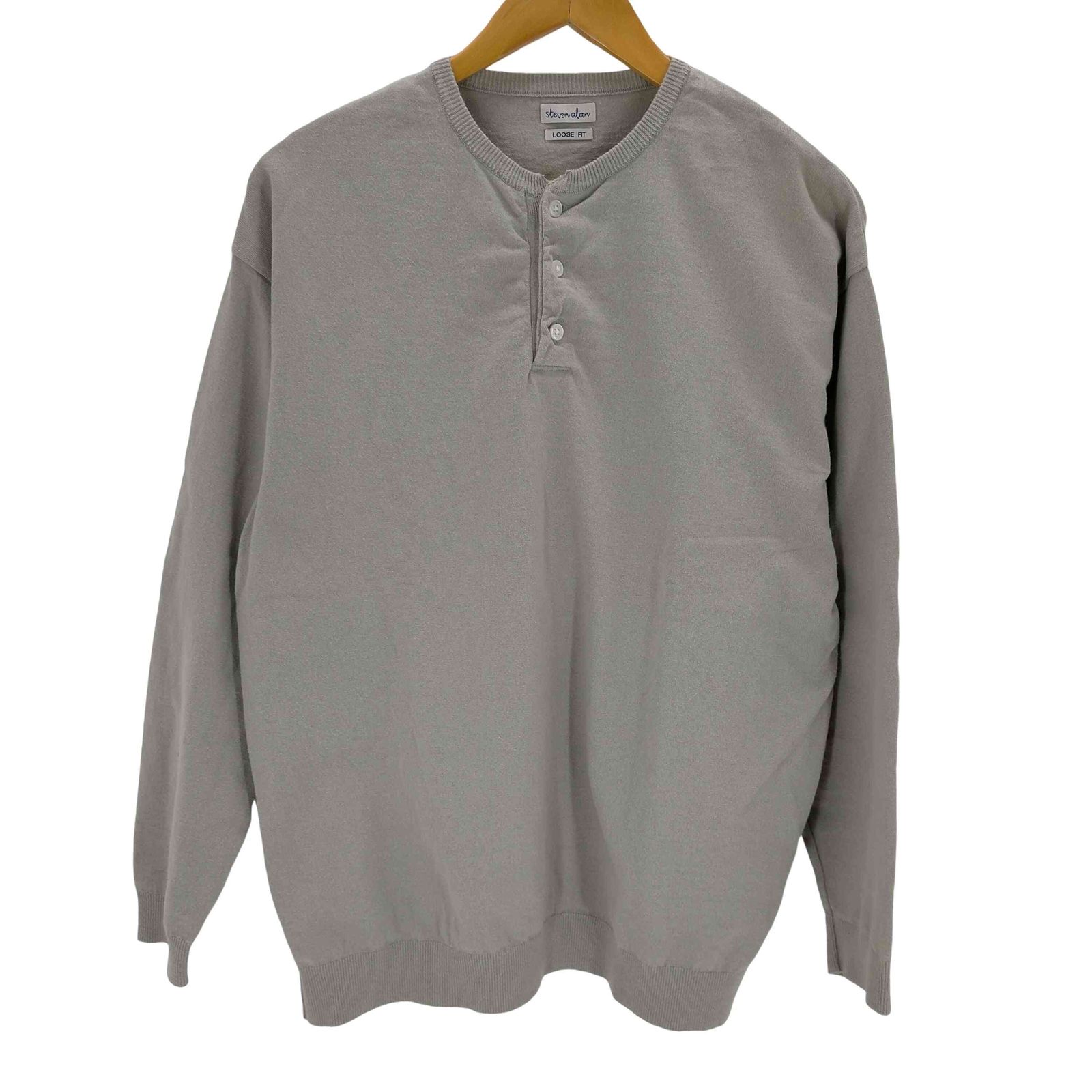 Steven Alan」 長袖ニット FREE ダークグレー メンズ STEVEN ALAN 