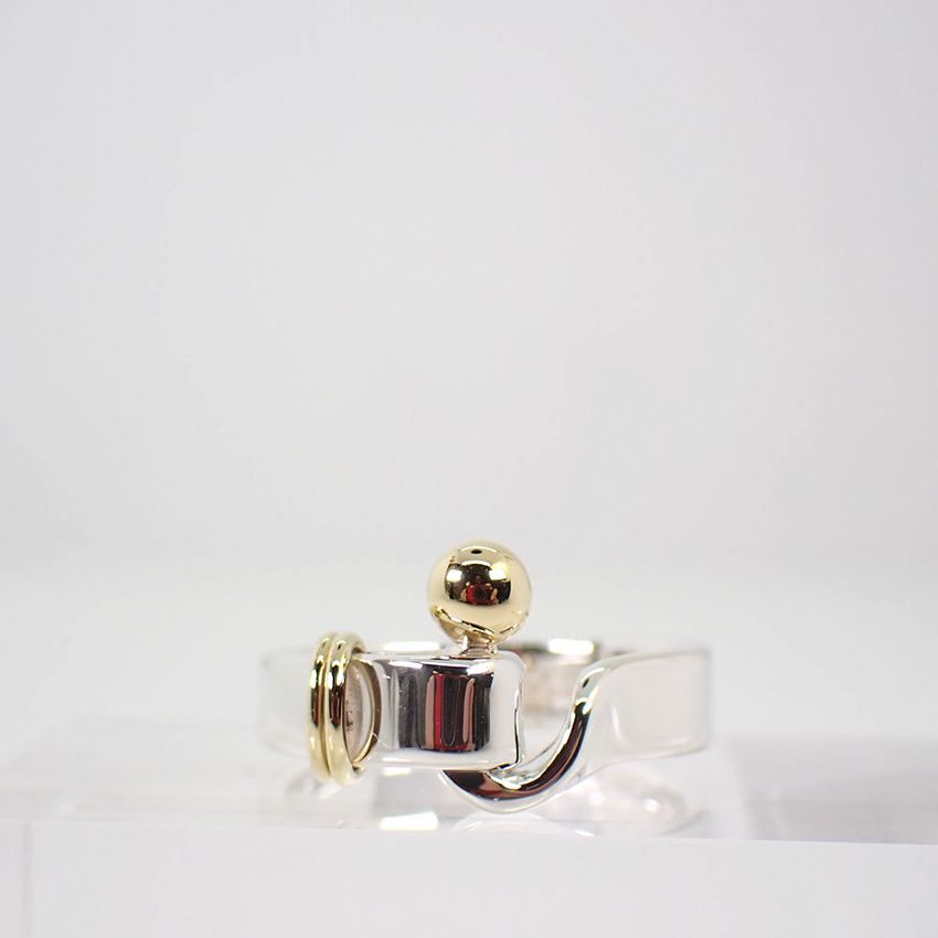 Tiffany & Co. ティファニー フック&アイ コンビ リング TIFFANY/ティファニー】フック＆アイ リング/指輪 12号 K18