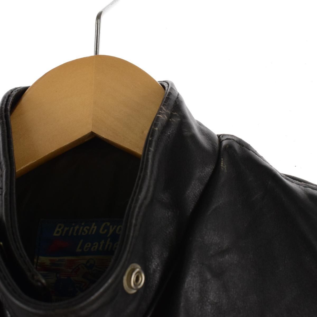 古着 60~70年代 British Cycle Leathers シングルライダースジャケット 