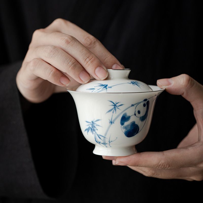 手描きの竹 台湾茶器