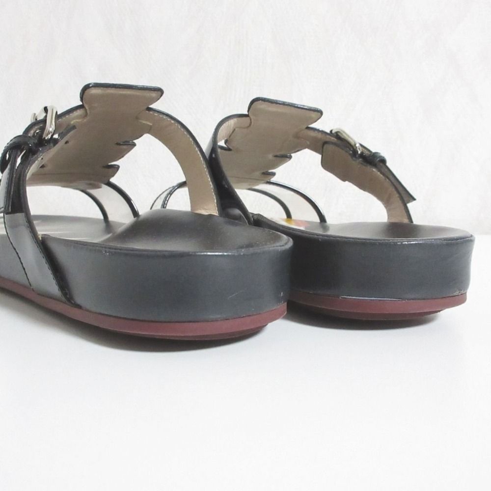 美品 FENDI フェンディ ストラップ フラット サンダル 39 25cm