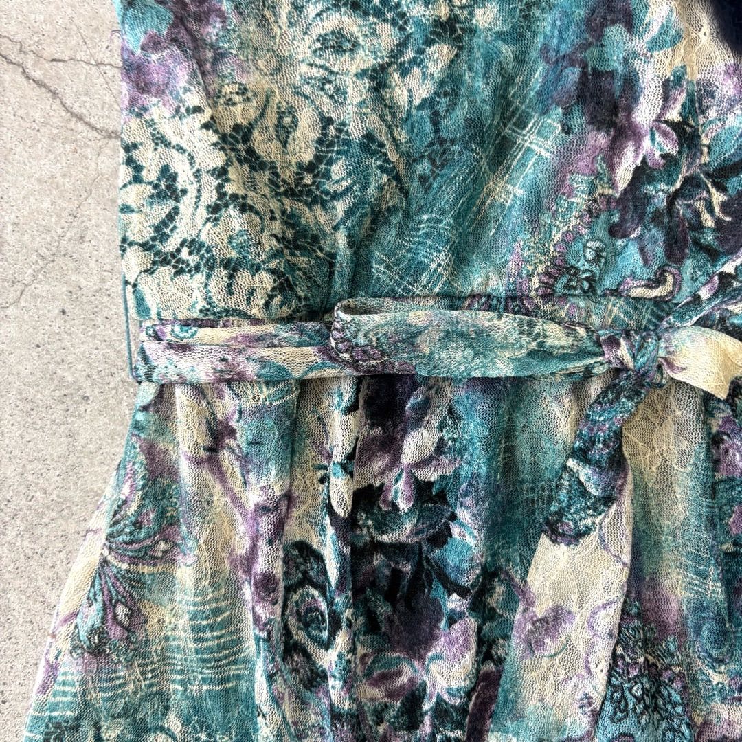 ꒰ঌ໒꒱フェアリーグランジ　編み上げベロアミニワンピ　薔薇　itimi  y2k y2k fairygrunge itimi フェアリーグランジ ミニワンピ - メルカリ