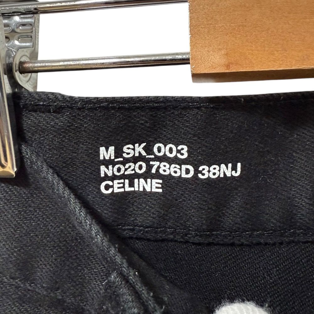 セリーヌ ブラックジーンズ エディ期 ストレッチ スキニー 26