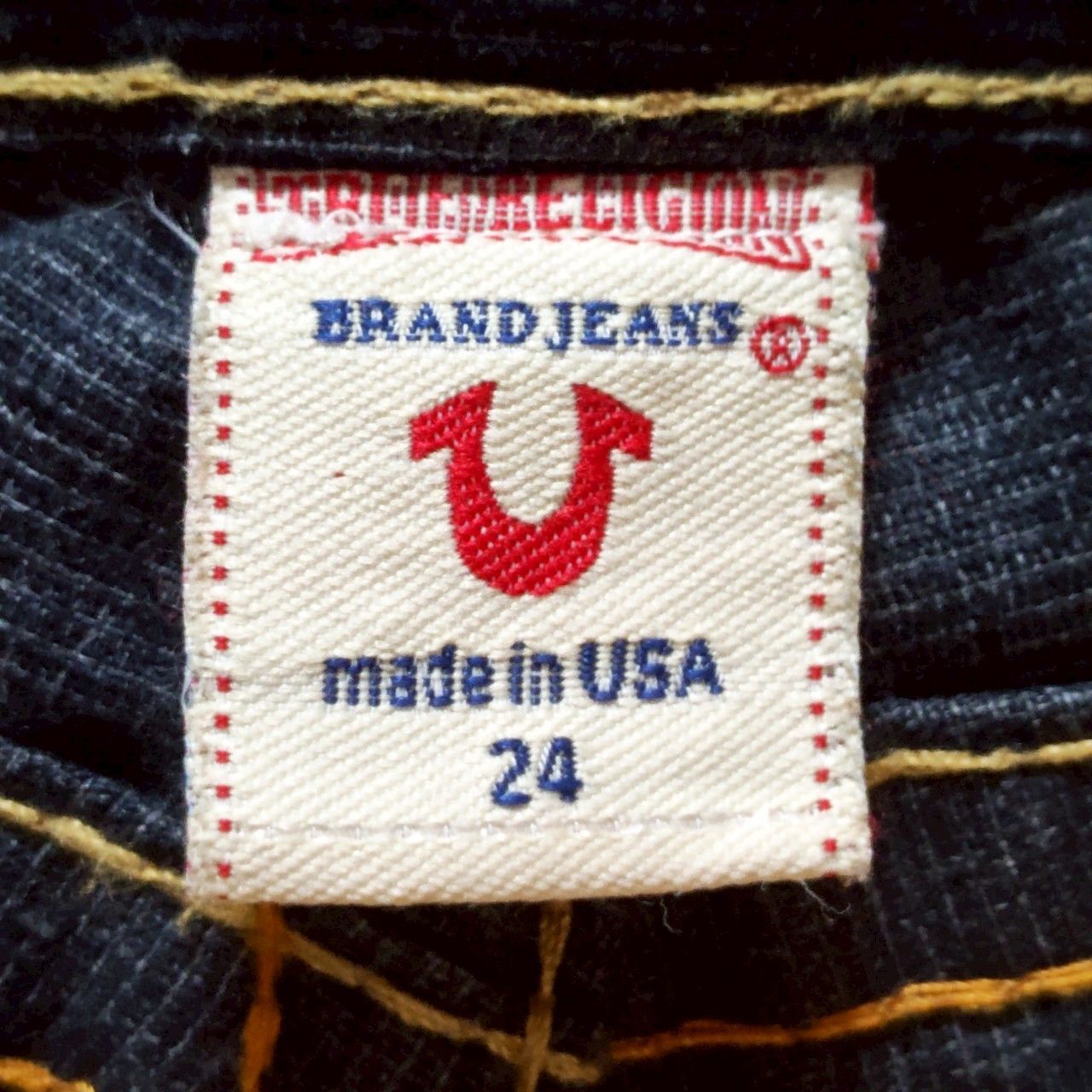 True Religion コーデュロイパンツ ブーツカット (24) タグ付 人気のブーツカット◎【TRUE RELIGION】トゥルーレリジョン