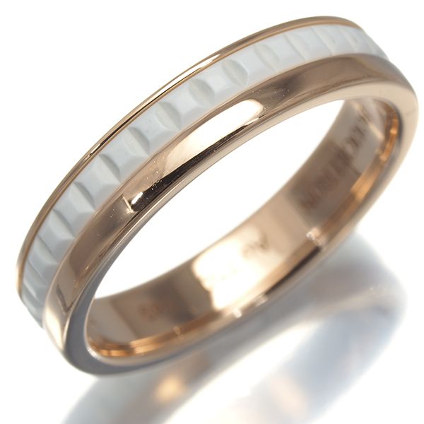 ブシュロン リング キャトルホワイト 49号 K18PG/セラミック 保証書  