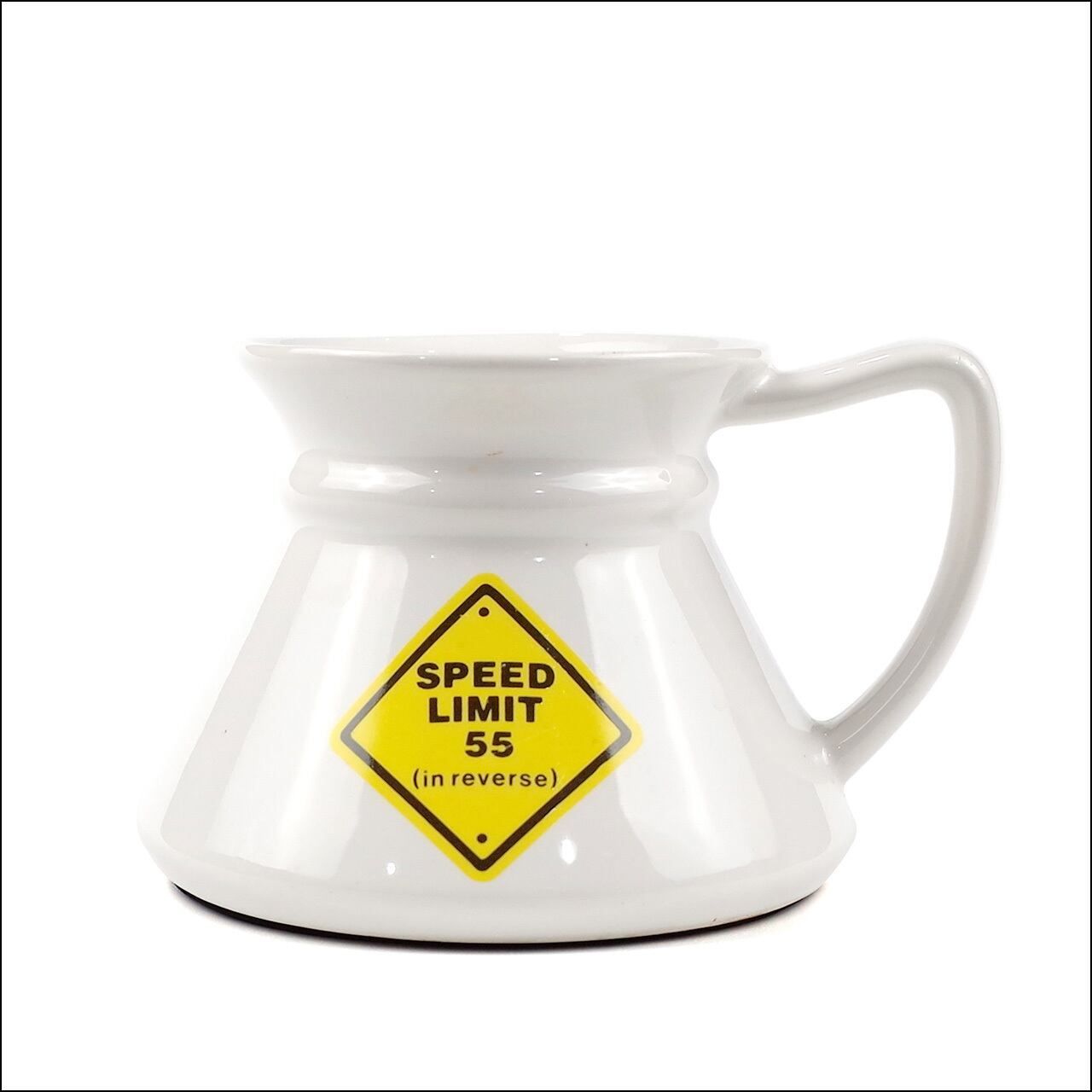 Ceramic vase　SPEED LIMIT 55　セラミック　ベース　ペン立て　アメリカ　ヴィンテージ 1990s　中古【USED】