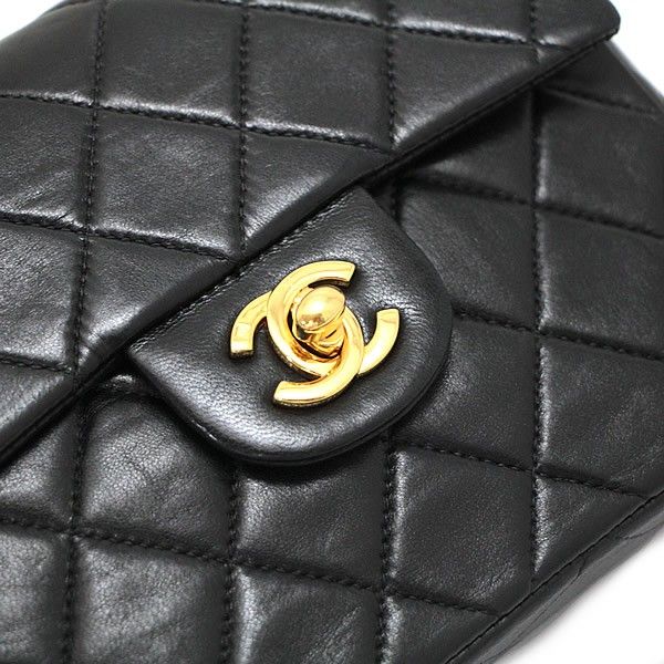 美品！シャネル CHANEL マトラッセ チェーン ショルダーバッグ ラム シャネル CHANEL ミニマトラッセ チェーンショルダーバッグ ラム