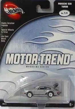 ミニカー 1 64 PORCHE 930 TURBO シルバー -ポルシェ 930 ターボ- Hot Wheels MOTOR TREND MAGAZINE SERIES 56575-0910