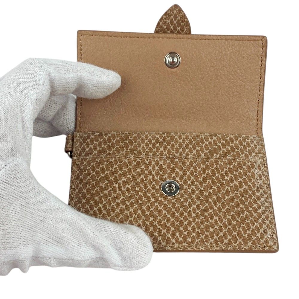 □未使用□ ジミーチュウ カードケース キーリング付 ビジュー PVC  