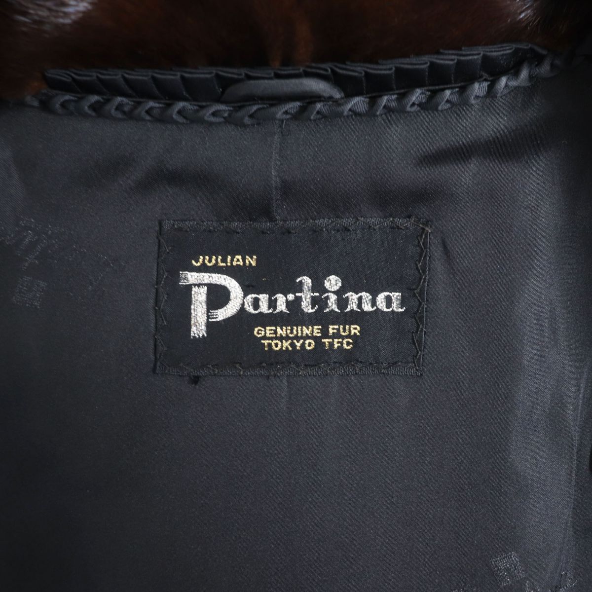 極美品△Partina パルティーナ MITSUKOSHI ミツコシ MINK ミンク 裏地