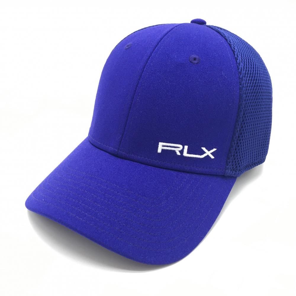 新品】RLXラルフローレン メッシュキャップ ブルーパープル系×白 ロゴ