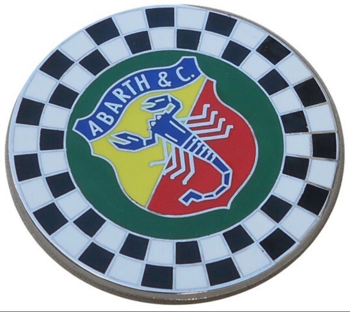 フィアット アバルト エンブレム ボディバッジ カーバッジ 3Mシール付き