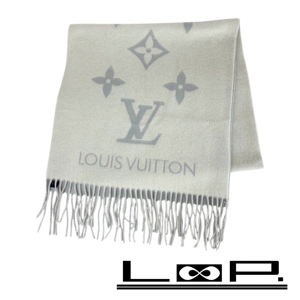 ルイヴィトン マフラー モノグラム グレー ビンテージ 90年代 レア 中古・古着通販】LOUIS VUITTON (ルイ ヴィトン) マフラー