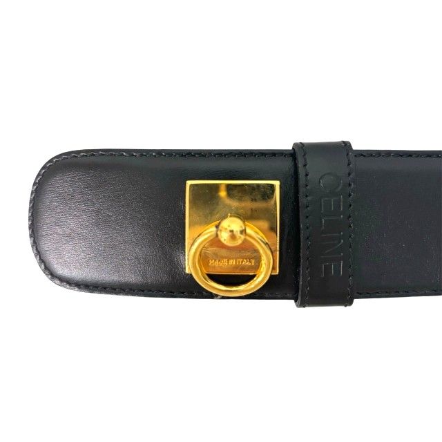 CELINE セリーヌ ヴィンテージベルト ホースビット ブラック CELINE