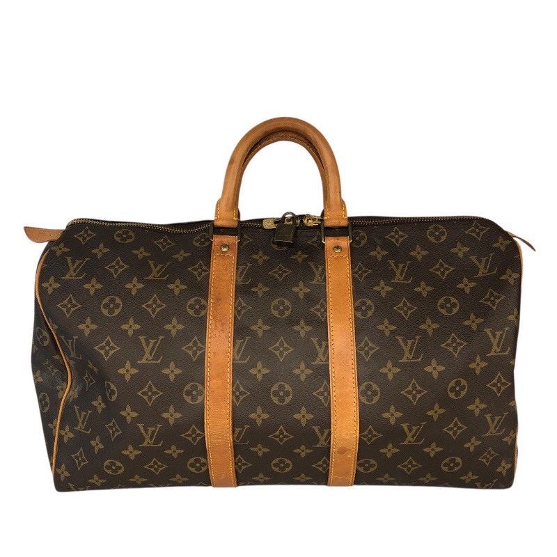 ルイ ヴィトン LOUIS VUITTON ｷｰﾎﾟﾙ45 M41428 ブラウン|ゴールド金具 PVCコーティングキャンバス モノグラムキャンパス ユニセックス ボストンバッグ
