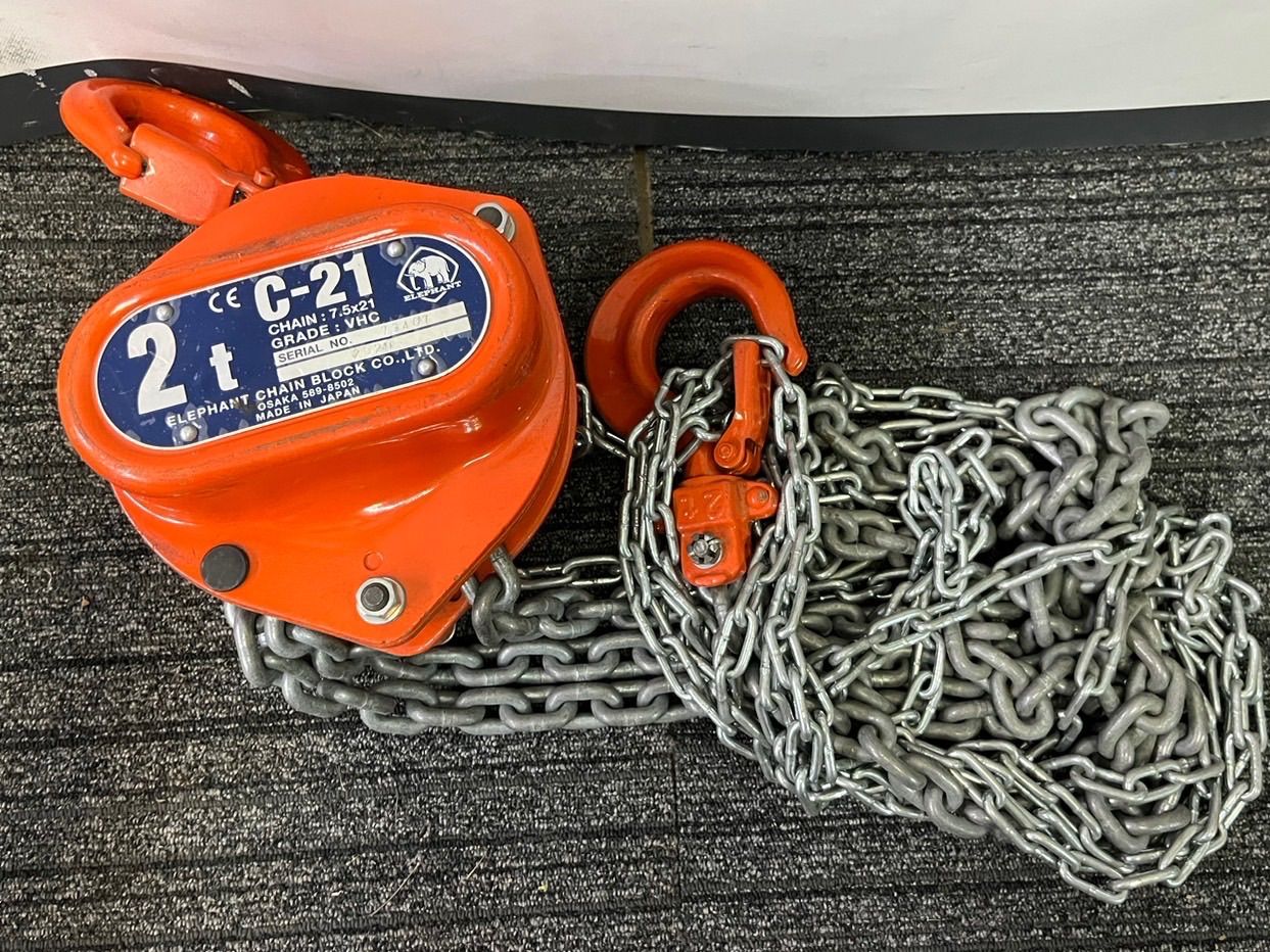 象印 ELEPHANT C-21 チェンブロ チェーンブロック 1トン 1t 象印チェンブロック(株) C-21型チェーンブロック C21-1 (1トン