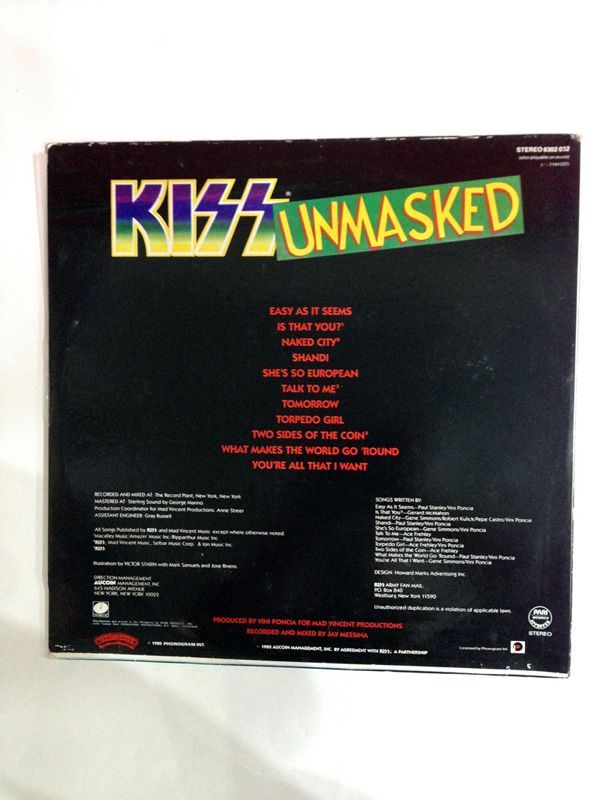 激レア！-LP--KISS---UNMASKED--Philippines-フィリピン盤_2