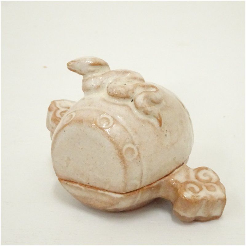 萩焼 大和萬山窯造 干支巳香合（共箱） 茶道具 茶道 香道 香道具