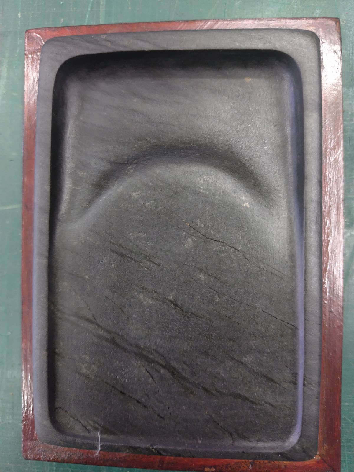 歙州硯眉紋硯 12.5㎝ｘ8.5㎝ｘ2.0㎝