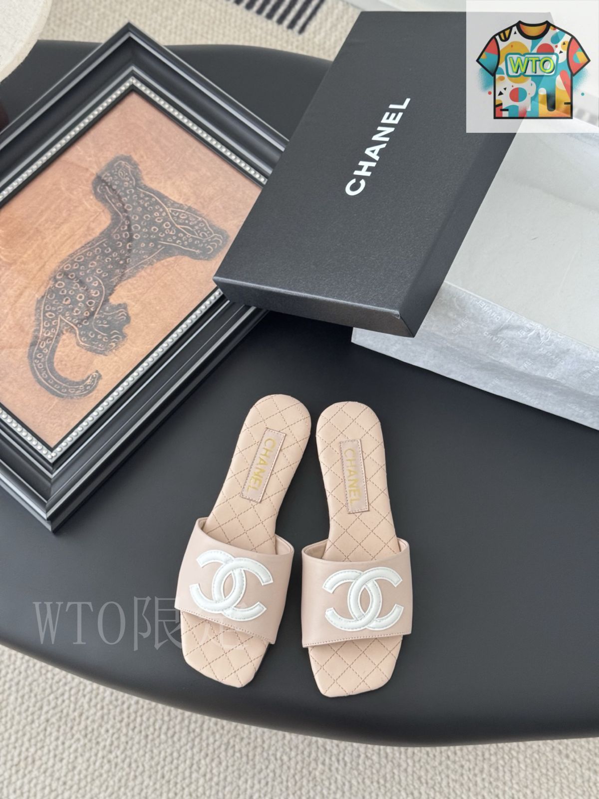 Chanel スリッパ Chanel 26P 椿スリッパ02-3 - メルカリ