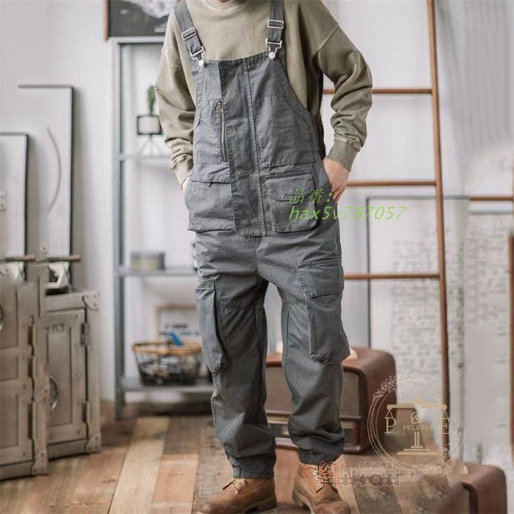 オーバーオール サロペット メンズ つなぎ ツナギ サルエルパンツ 作業服 作業着 カーゴパンツ オールインワン ロングパンツ hax5v797057
