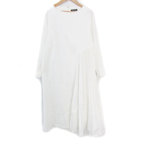 デュアルヴュー DUAL VIEW フレアワンピース プリーツ ロング丈 長袖  