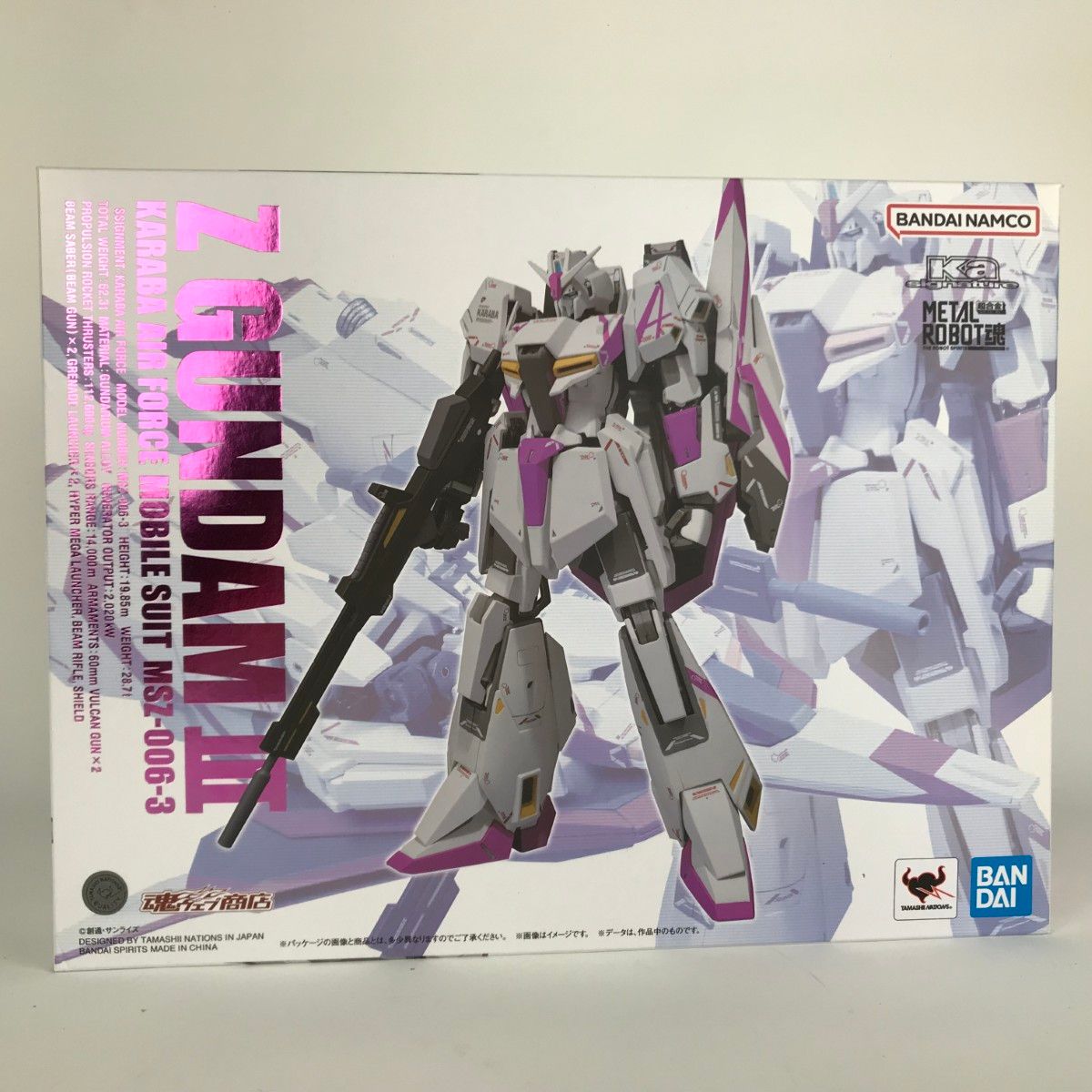 超合金 METAL ROBOT魂 Zガンダム３号機 Z GUNDAM III MSZ-006-3 バンダイ