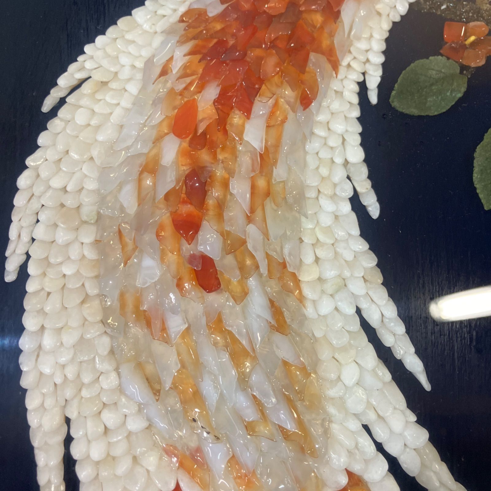 【アンティーク】額装 額縁 宝石画 原石 鑑賞石 花瓶 花 絵画 ストーンアート アンティーク】額装 額縁 宝石画 原石 鑑賞石 花瓶 花 絵画