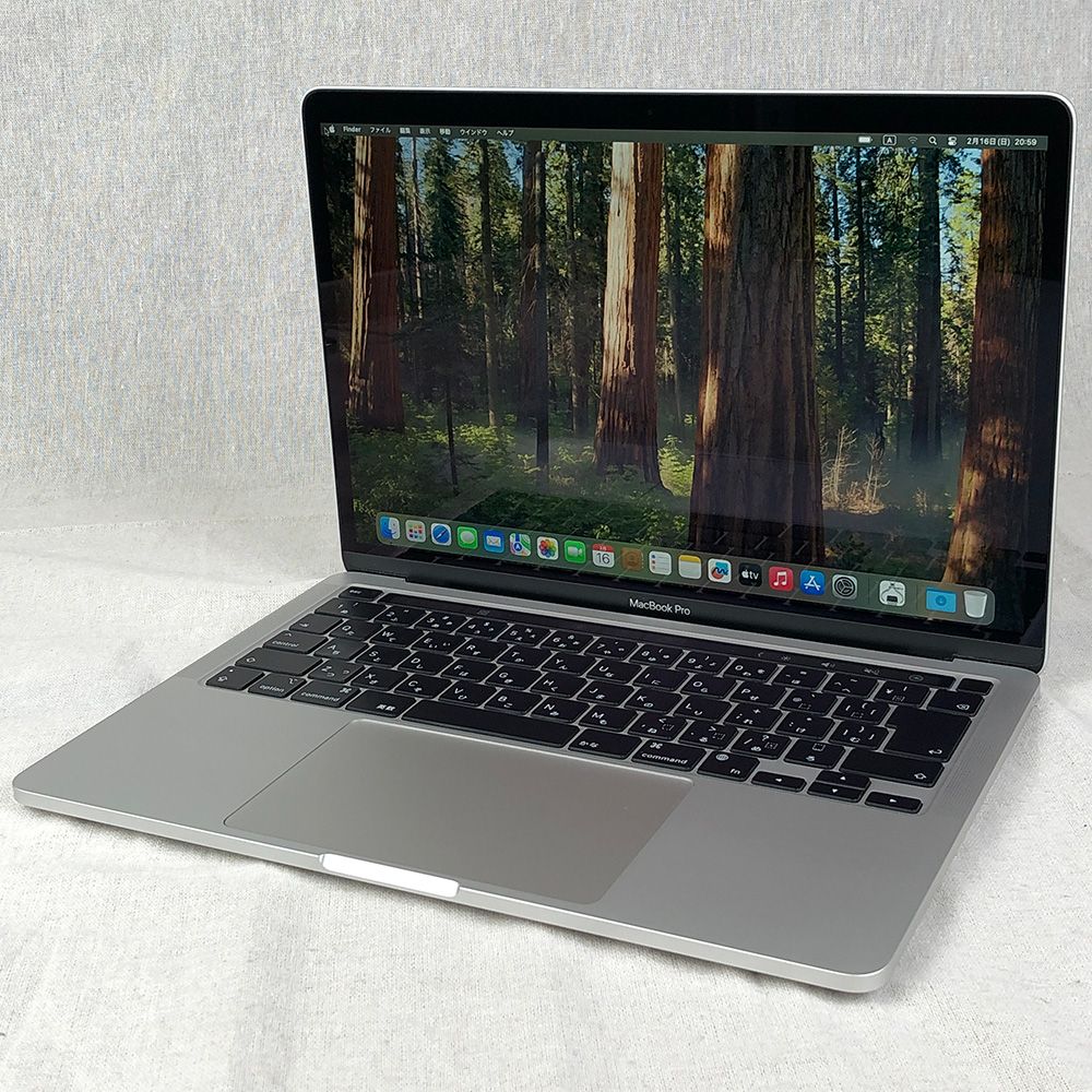 【本体のみ】Apple MacBook Pro (13インチ， M1， 2020)【メモリ16GB・SSD256GB】A2338 EMC3578/LT-250307（268407）