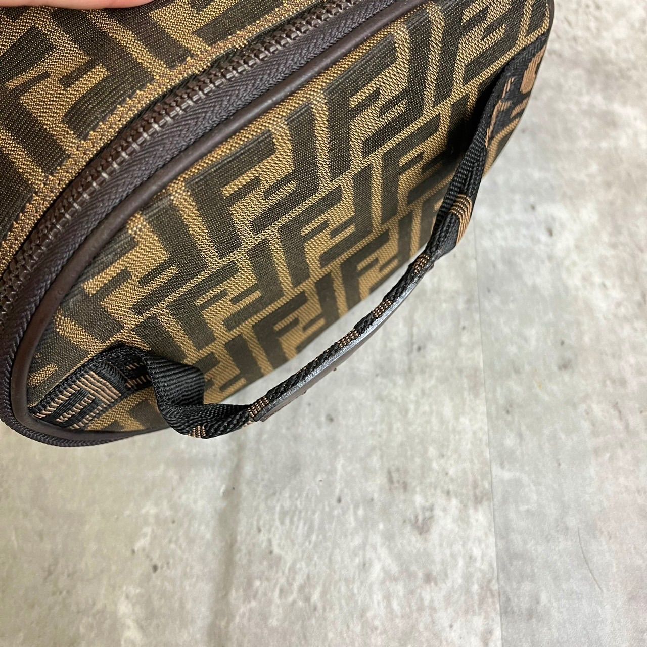 ✨良品✨ FENDI フェンディ バニティバッグ 化粧ポーチ ズッカ柄 総柄 