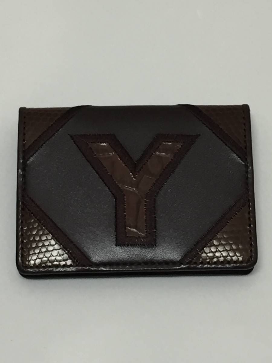 美品！格安！イヴサンローラン Yロゴ クロコ型押し リザード型押し