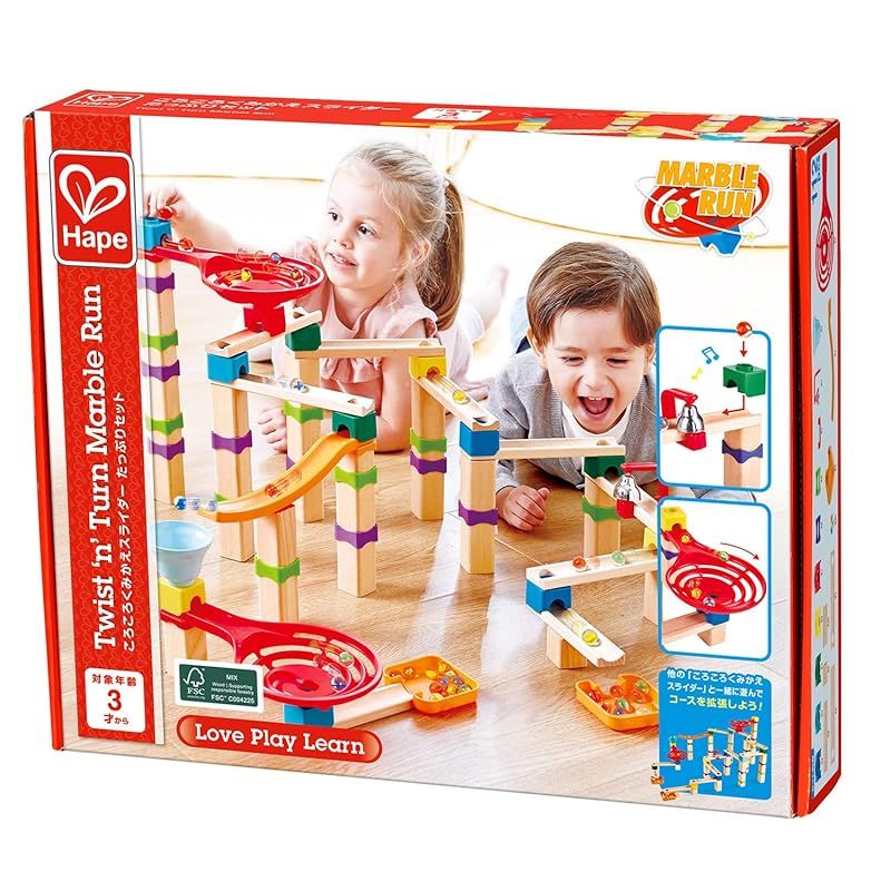 Hape ハペ ころころくみかえスライダー たっぷりセット 3才以上 木製 スロープトイ おもちゃ E8863 0