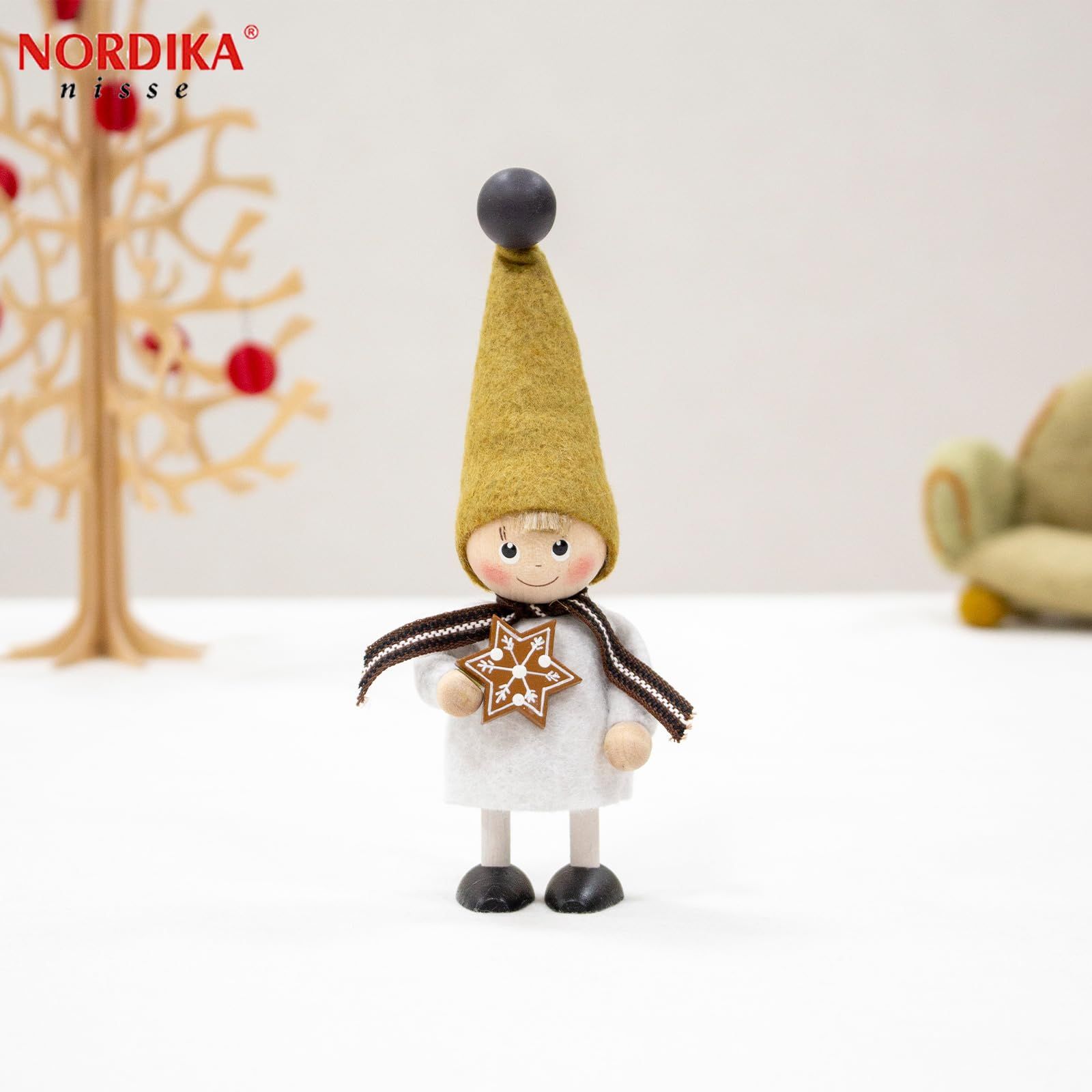 NORDIKA nisse ノルディカ ニッセ クリスマス 木製人形 ジンジャークッキーを持った男の子 Jule Hygge