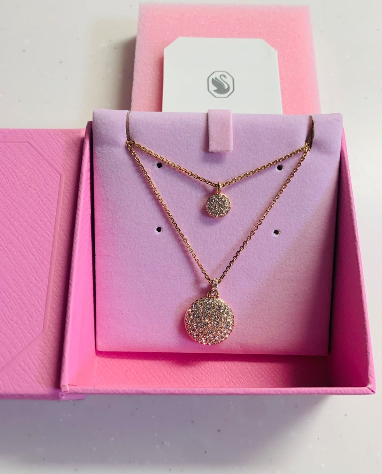 スワロフスキー Swarovski Sublima ペンダント ローズゴールド