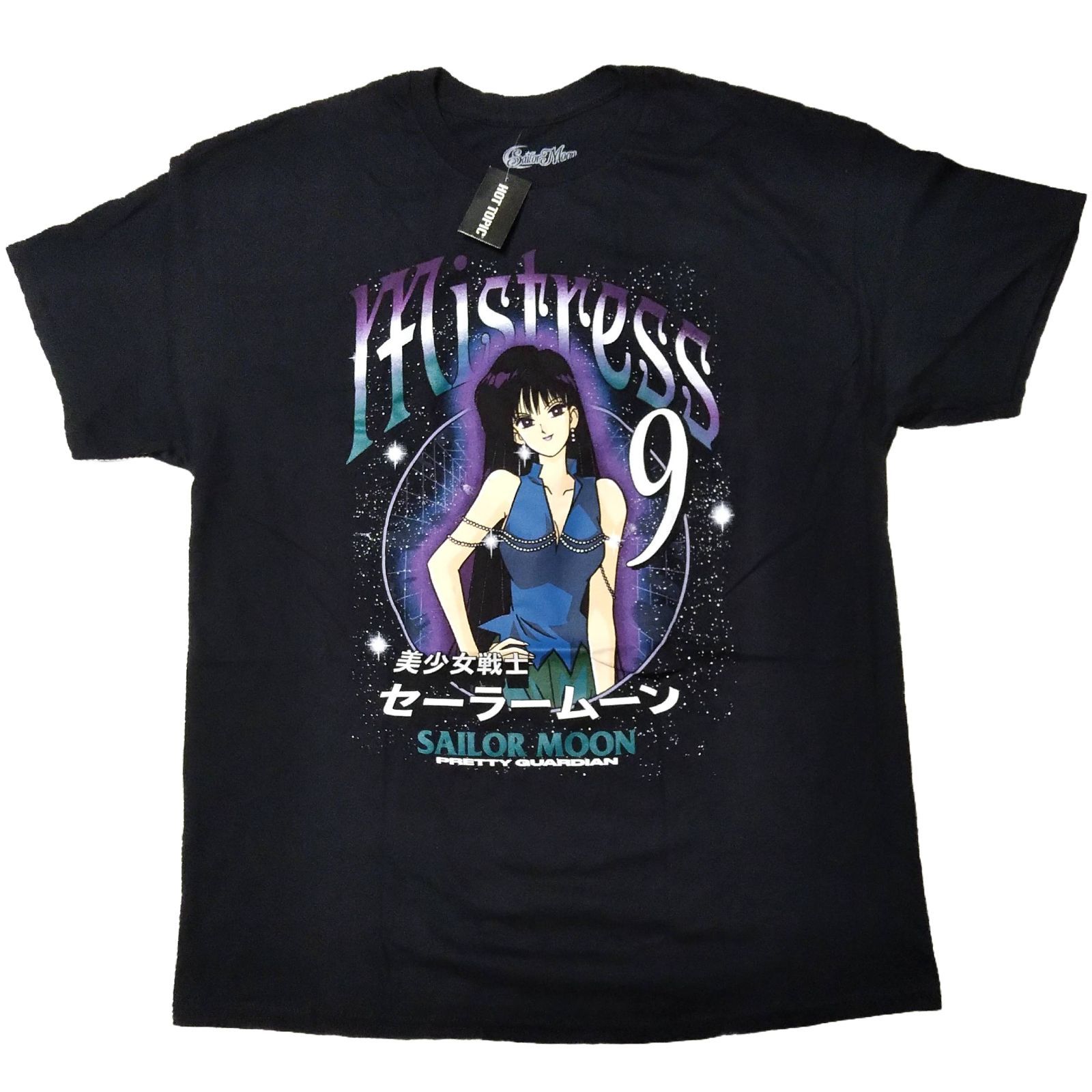 セーラームーン Tシャツ XLサイズ 黒 ミストレス9 アニメT 新品