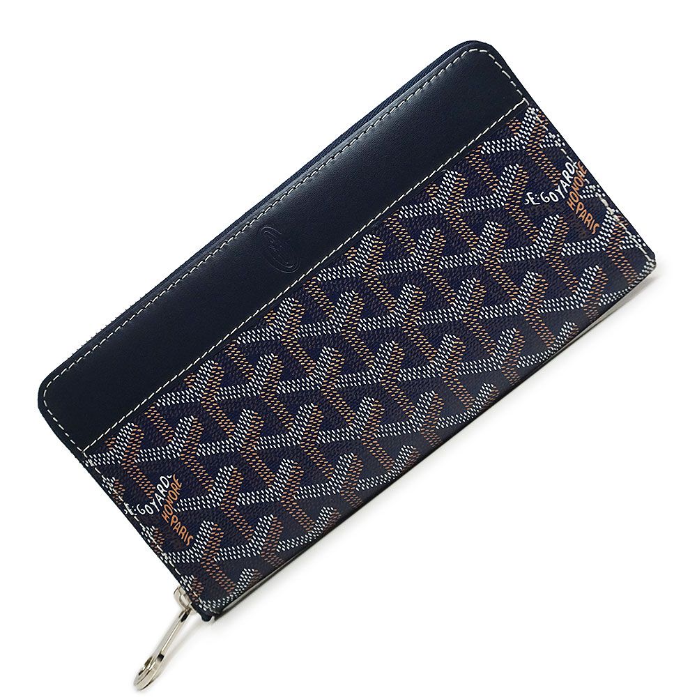 GOYARD ゴヤール マティニョンGM PVC×レザー ラウンドファスナー財布 ...