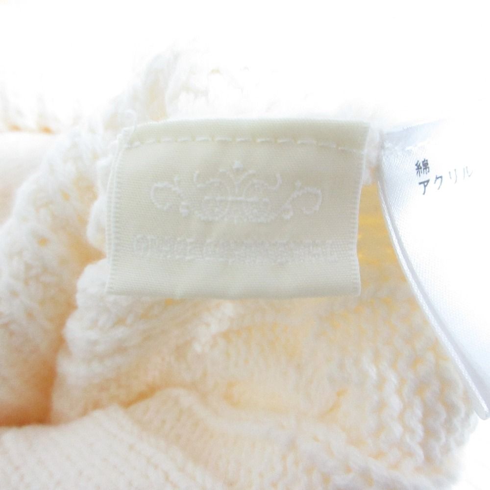 未使用 24AW GRACE CONTINENTAL グレースコンチネンタル クラッシュニットトップ Vネック プルオーバー カットソー 0124343082 36 キナリ レディース 古着 中古 クラッシュニットトップ / GRACE CONTINENTAL | GRACE