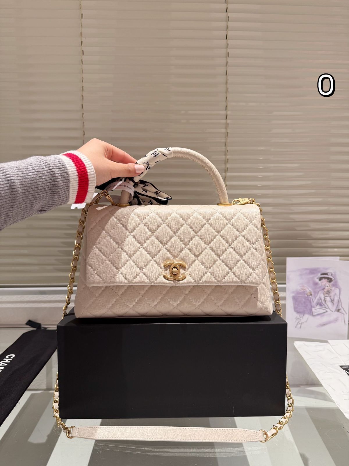 本日限定特価】シャネル ココ ハンドル スモールサイズ 28cm