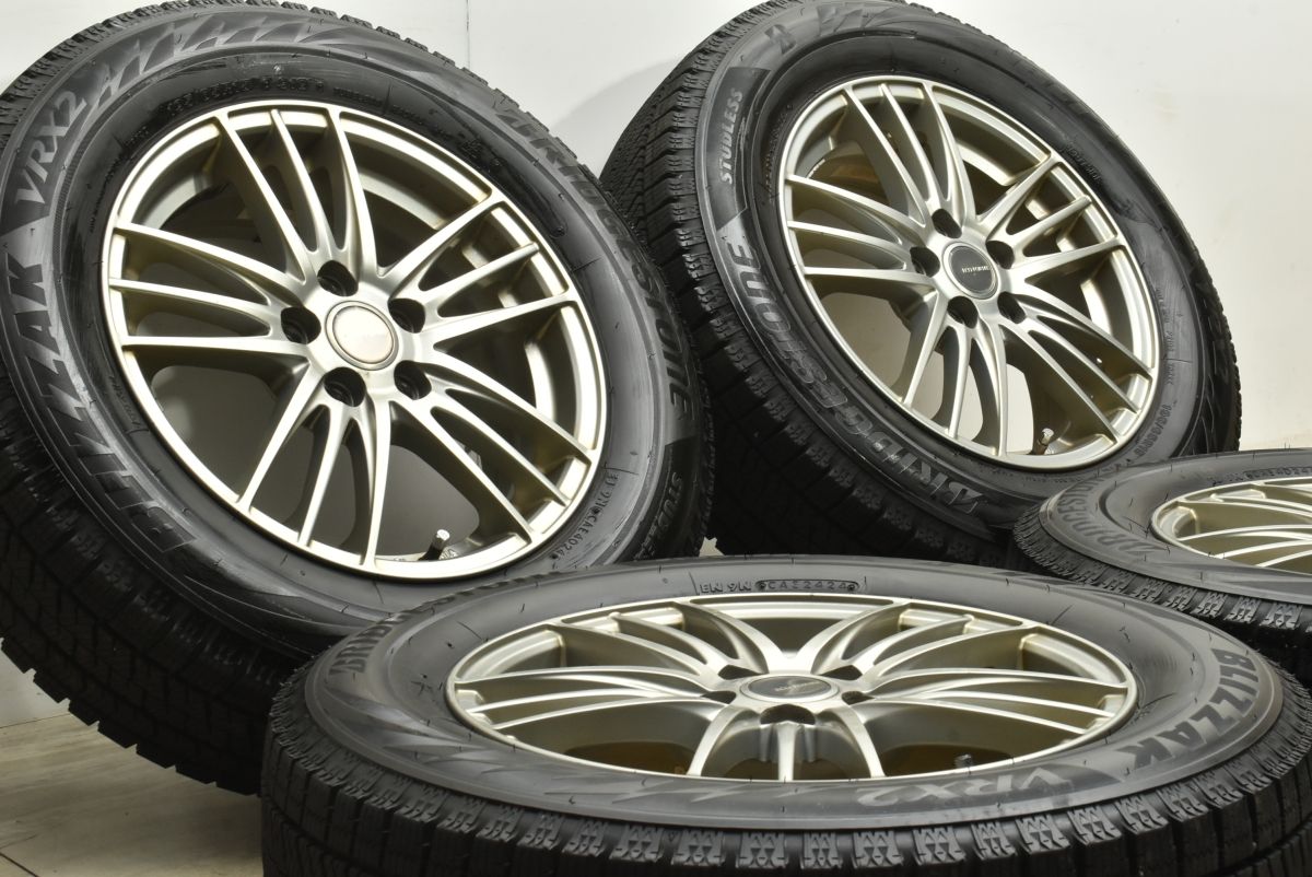 製バリ溝 エコフォルム 15in 6J 43 PCD100 ブリヂストン ブリザック VRX2 195 65R15 プリウス カローラ スポーツ ツーリング