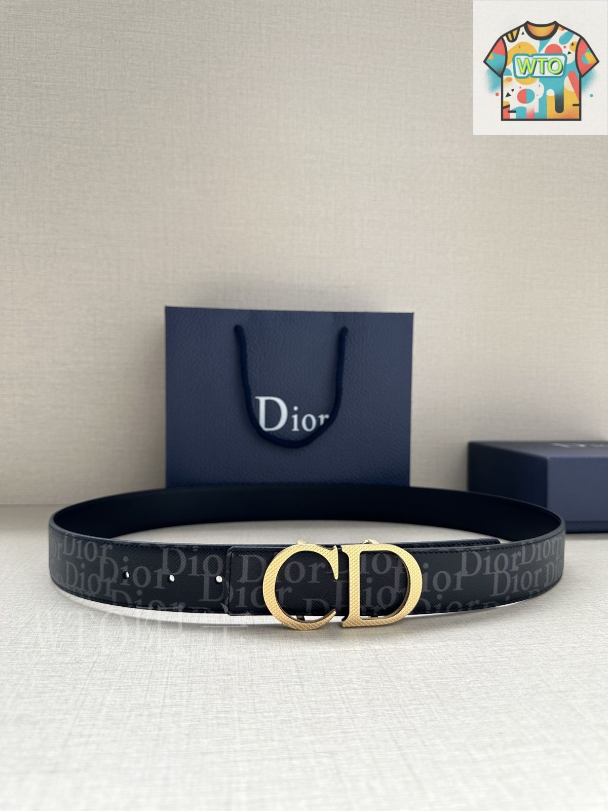 今日特価】Dior ディオール ダブルフェイス ベルト-1 - メルカリ