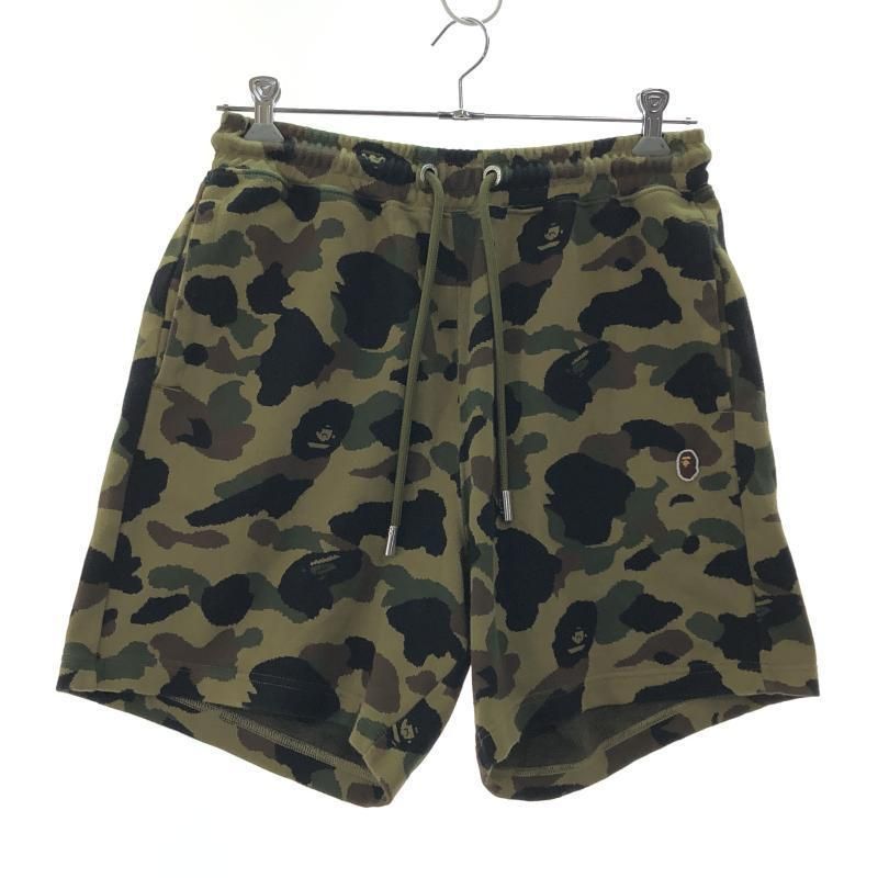 A BATHING APE カモフラ スウェットショーツ L 001SPLl301314M カーキ アベイシングエイプ 10