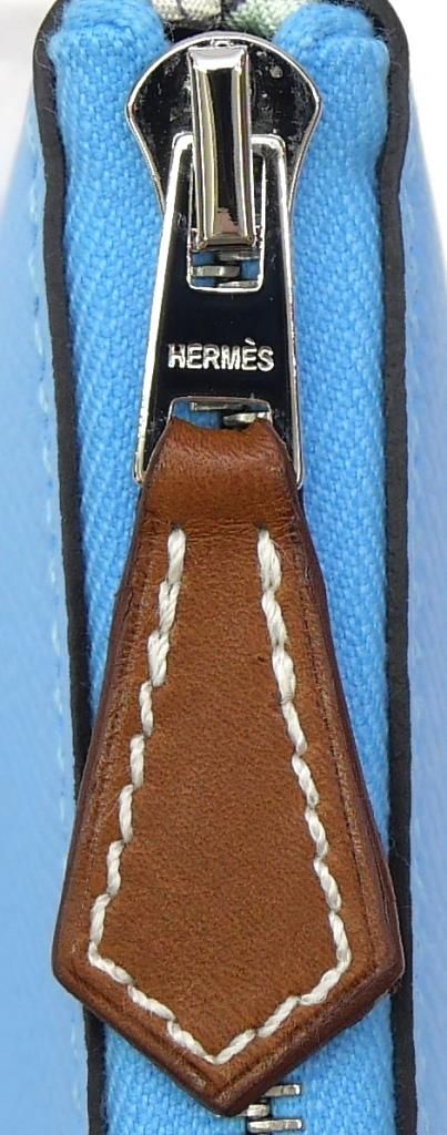 エルメス HERMES 長財布 アザップロング シルクイン B刻印 セレステ